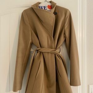 Babaton women’s wool funnel neck coat from Aritzia